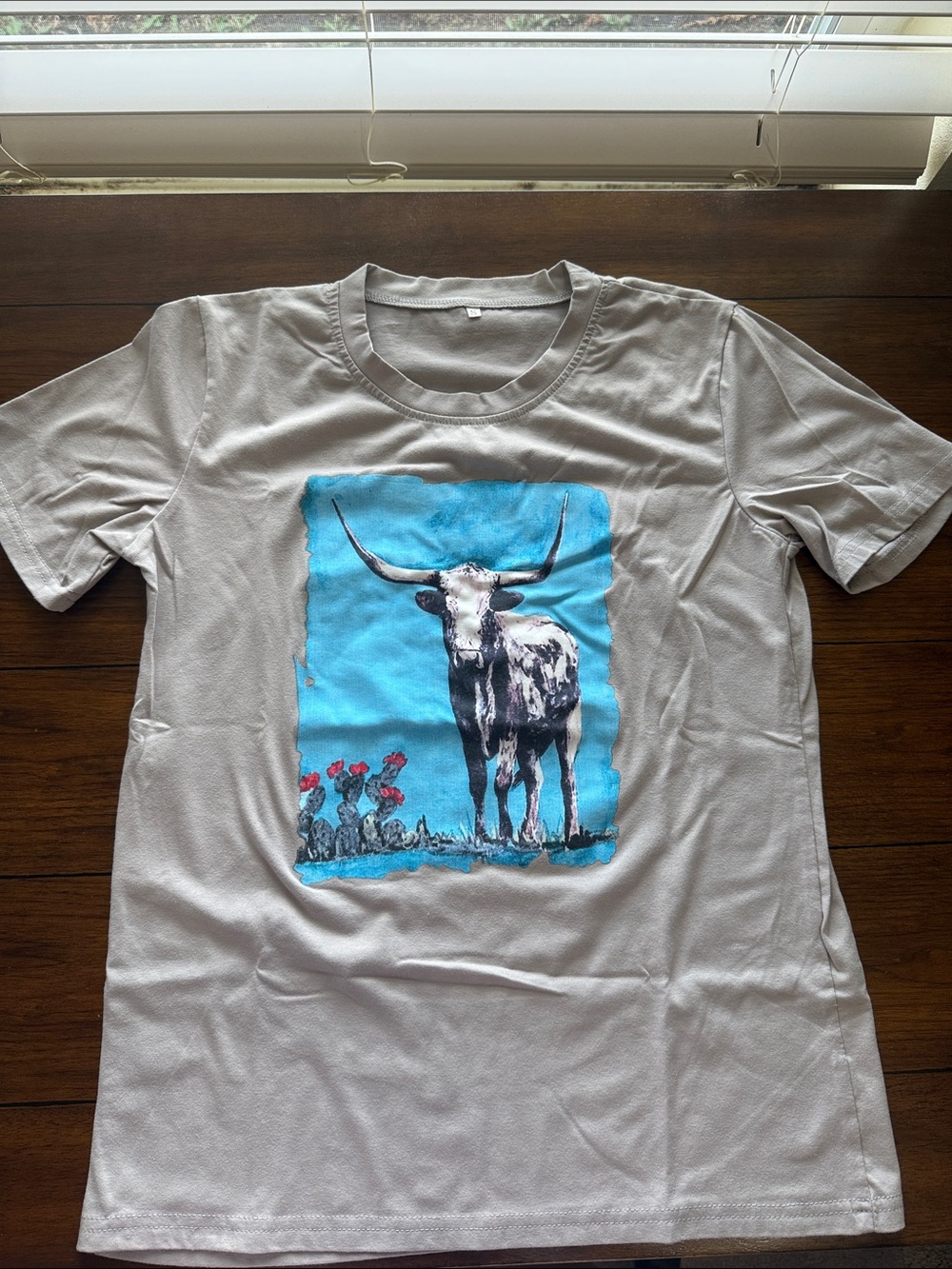 Gray Longhorn Tee